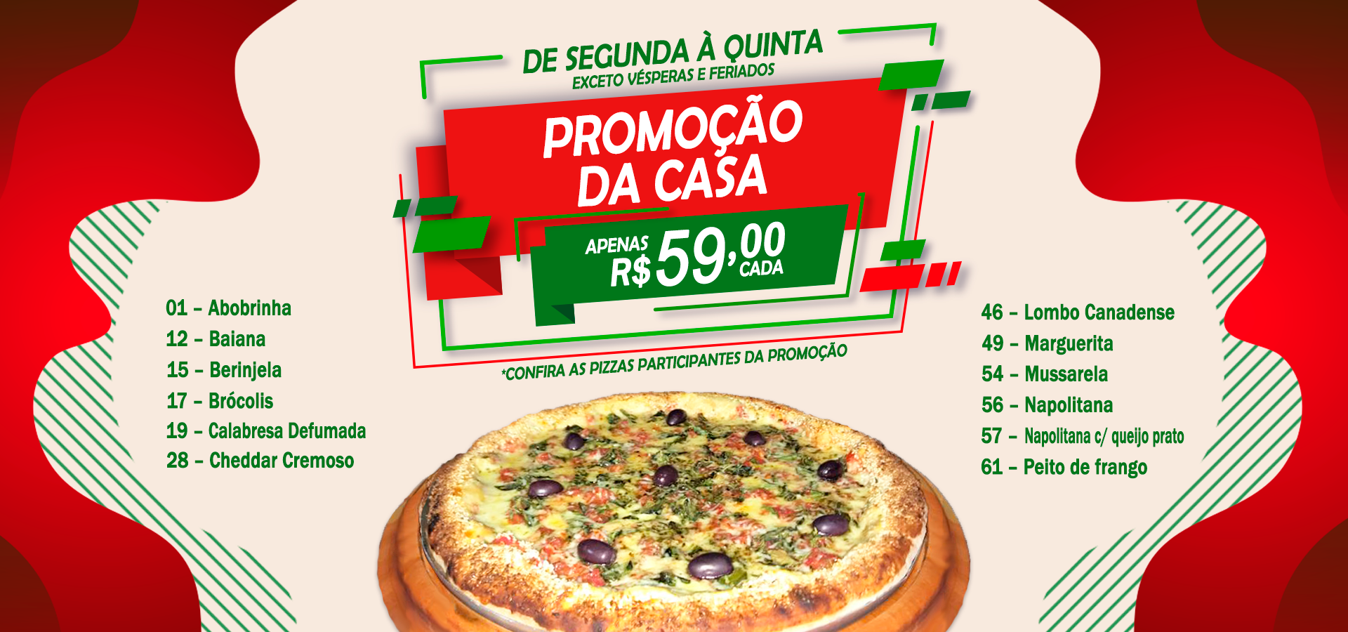Slide com a promoção da casa